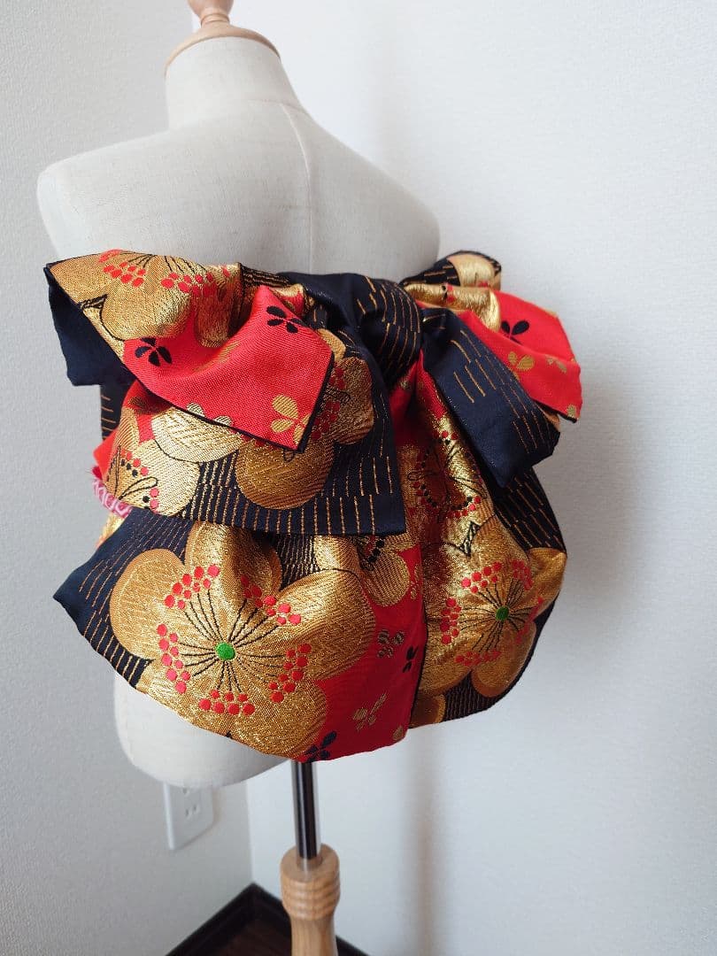 七五三　ハーフ成人式　ジュニア帯　大人用袋帯からの作り帯　1点物