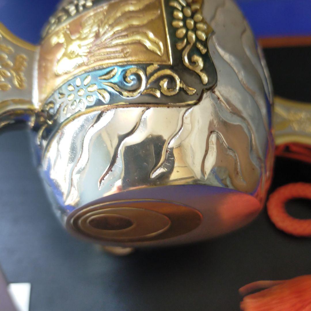 TAKEHIKO 武比古作 銀仕上 打ち出の小槌 置物 縁起物