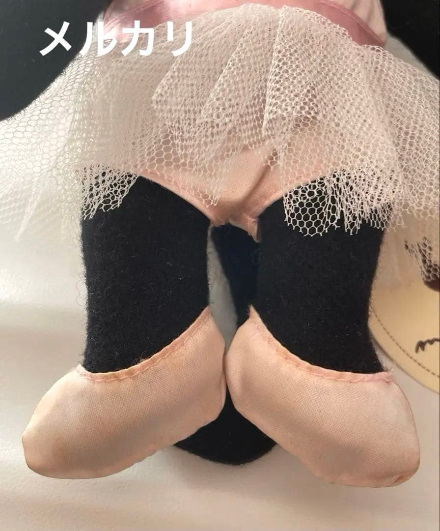 【レア】モン•スイユ　猫ぬいぐるみ　バレリーナ　黒猫　タグ付き　レトロ