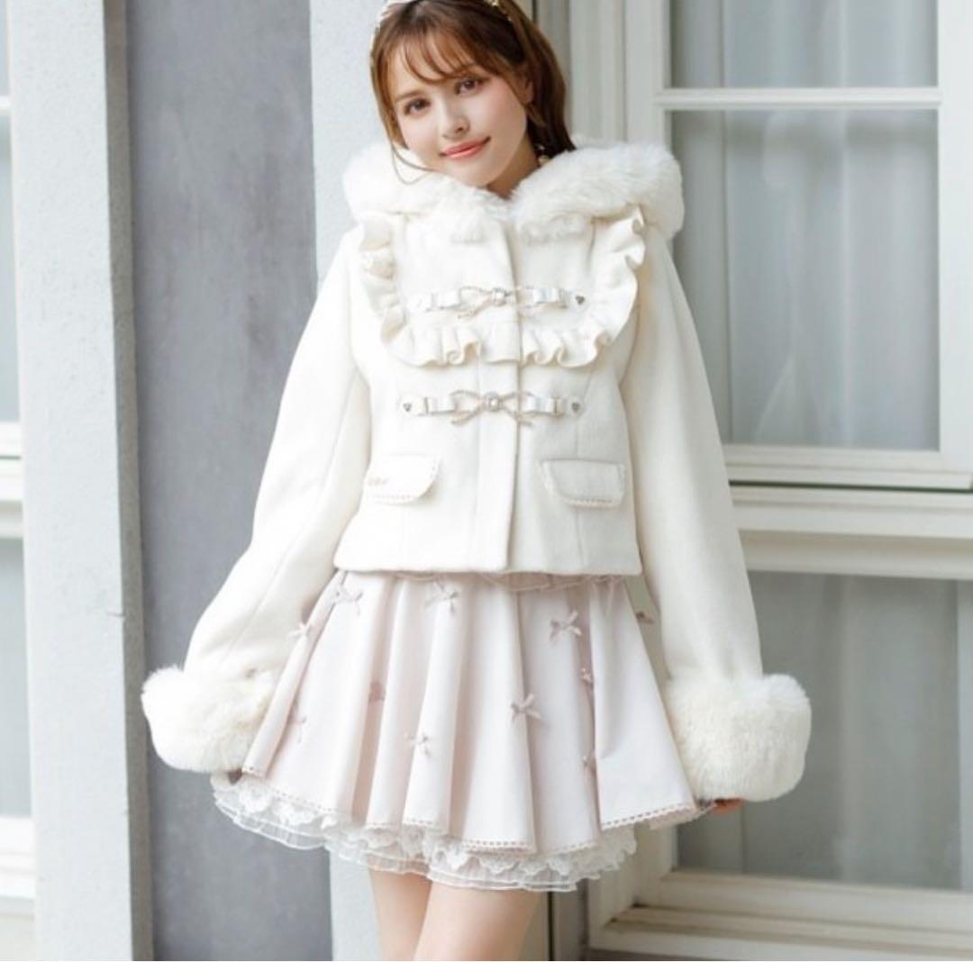 LIZLISA ショートコート ホワイト 白 リズリサ - メルカリ