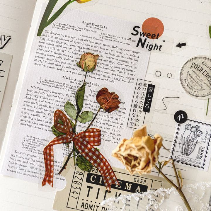 フォロワー様限定84☆様々なリアルマテリアル PET ステッカー 8種類セット