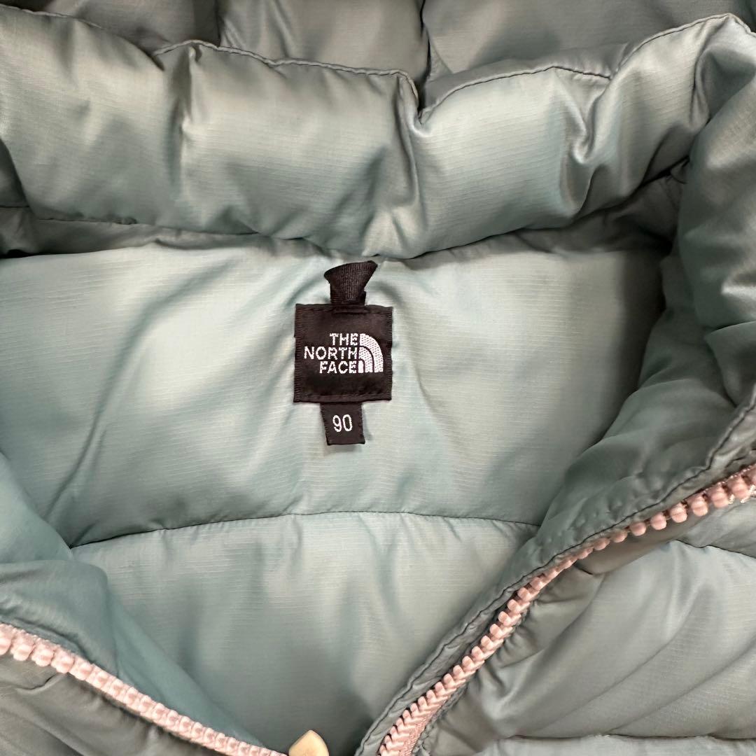 THE NORTH FACE フード付ダウンジャケット 90cm ミントグリーン