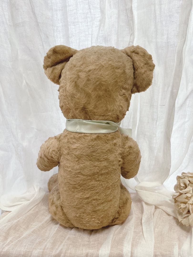 アンティーク ヴィンテージ テディベア ぬいぐるみ フランス ブルーアイ