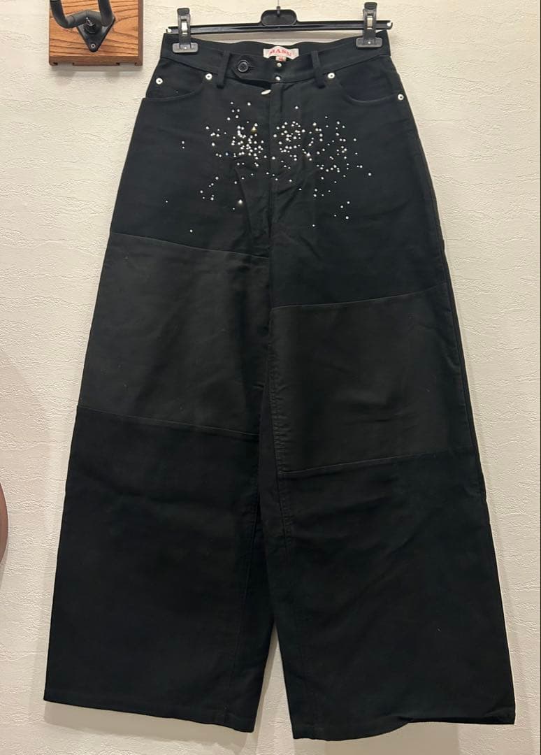 Ground Y バルーンパンツ Ground Y ブラック ヘムリブバルーンパンツ3