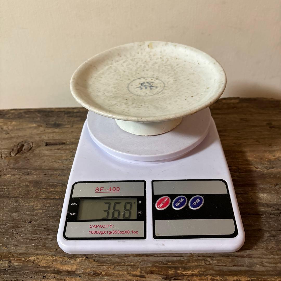 李朝染付祭器　台皿　その⑧ 白磁　古美術　アンティーク　朝鮮古陶磁　白洲正子