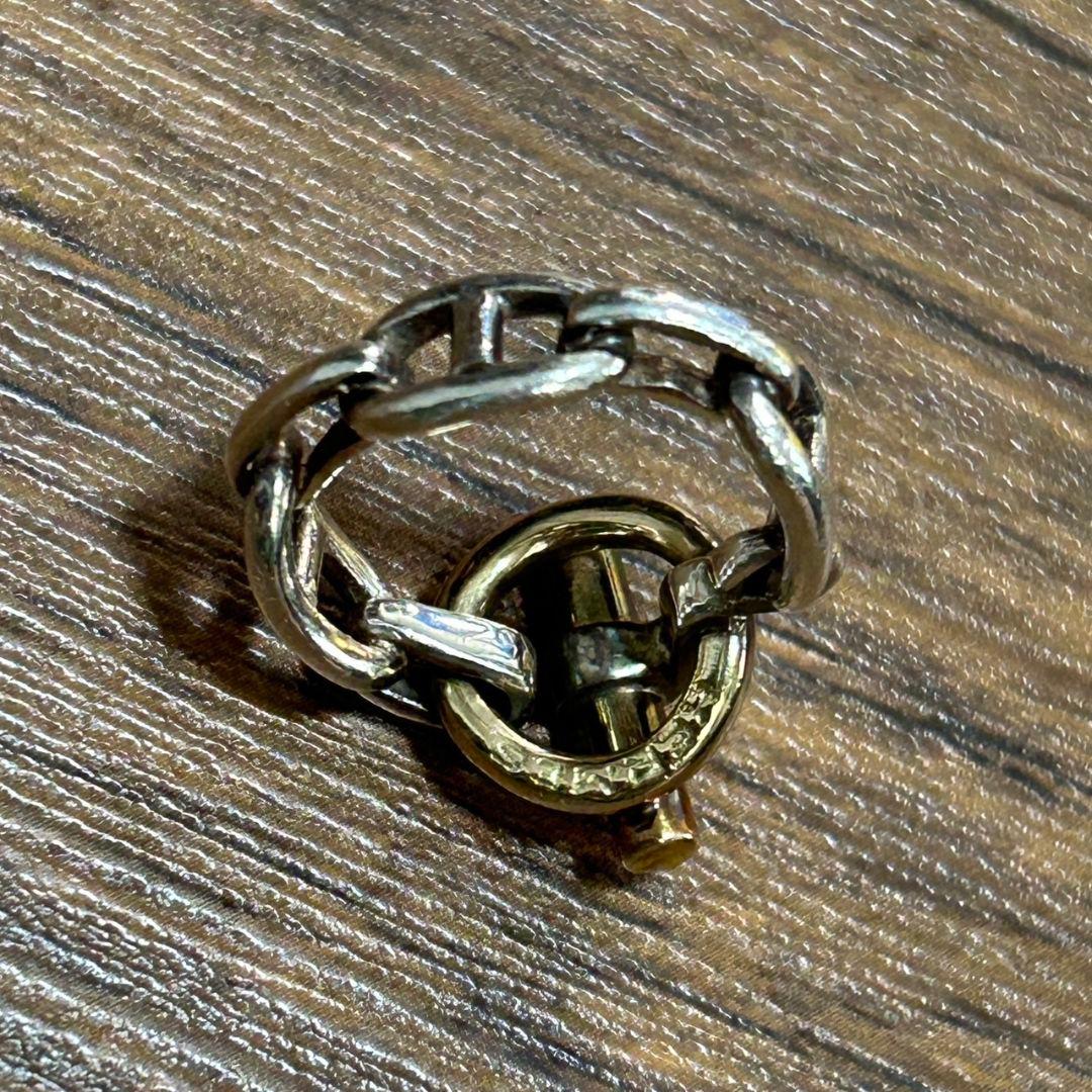 【HERMES】シェーヌダンクル コンビ リング Vintage　※即購入お断り