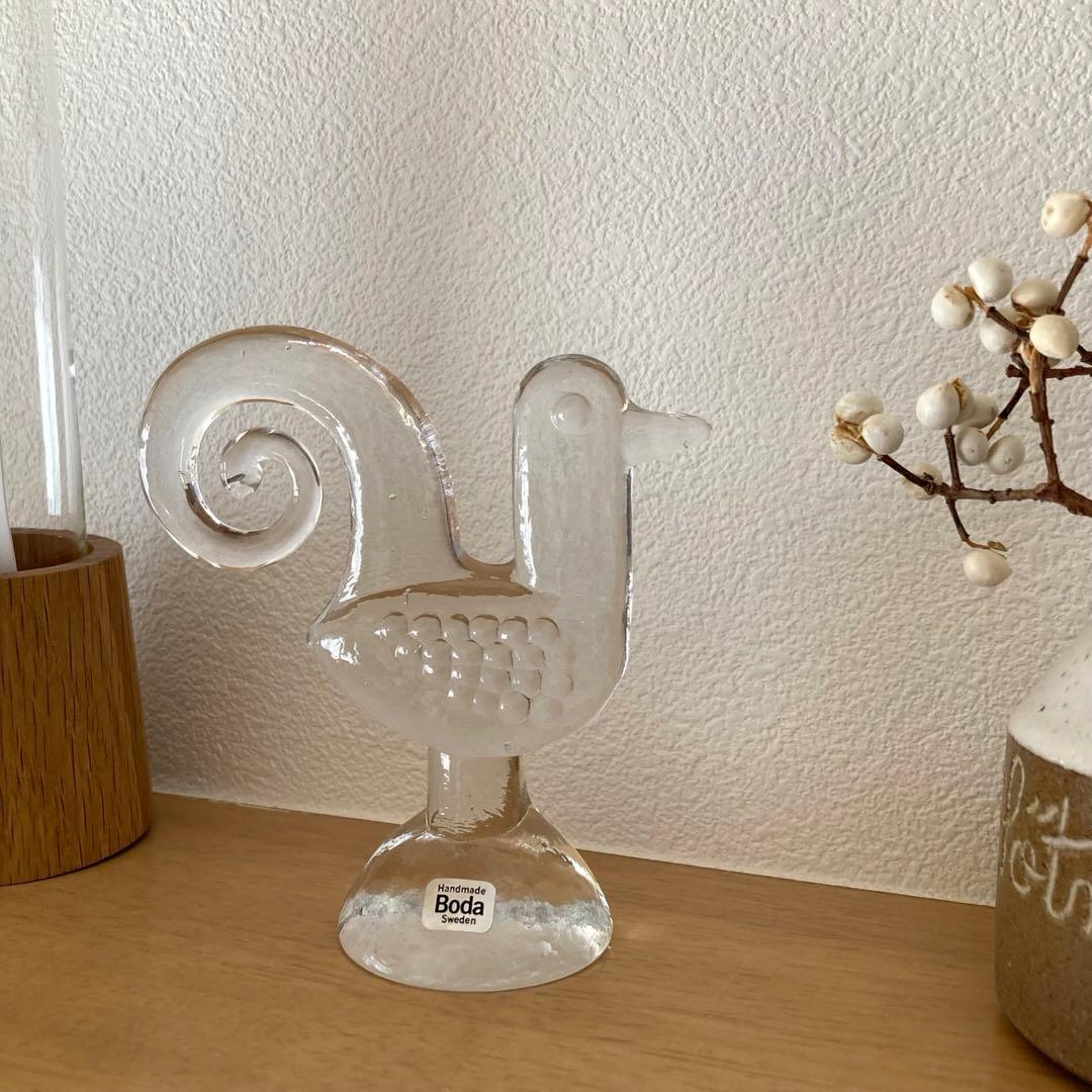 北欧雑貨ホワイトヴィンテージ コスタ ボダ ガラス