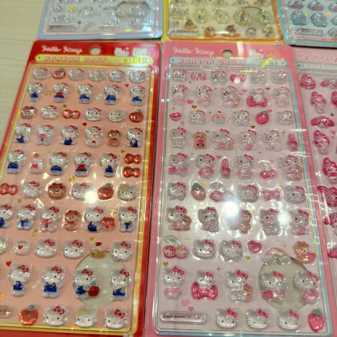 【正規品 新品】サンリオ ボンボンドロップシールミニ 8種コンプ