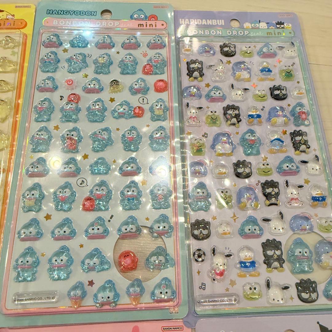【正規品 新品】サンリオ ボンボンドロップシールミニ 8種コンプ