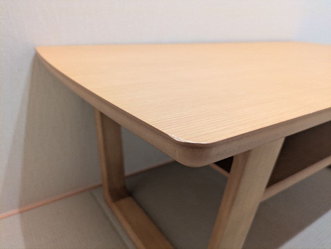 【カリモク】 Chitano センターテーブル ローテーブル 棚付き ナチュラル