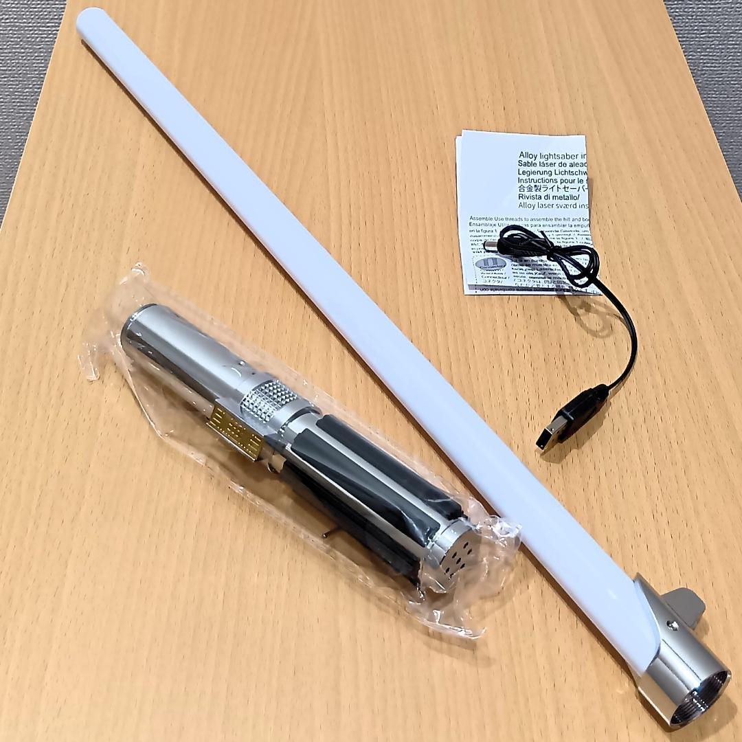 合金製ライトセーバー アナキン仕様 SWギミック 振動 音 光 usb充電