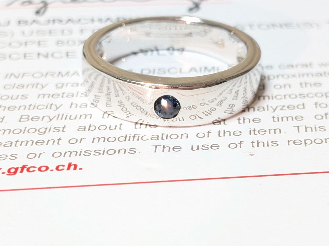 SAPPHIRE　サファイア指輪　鑑定書付