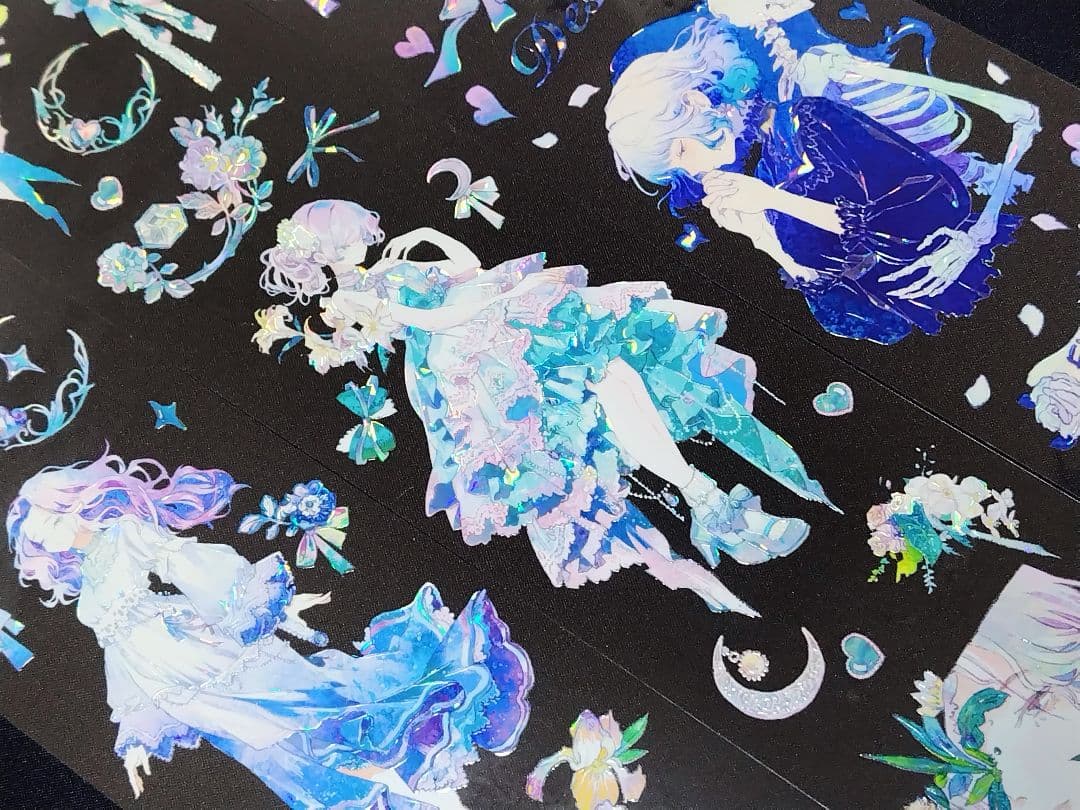 巻売 503☆ 海外 マスキングテープ マステ PET 装飾 動物 兎 贝壳光