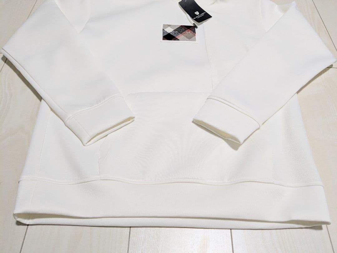 新品★ブラックレーベルクレストブリッジ ホワイト チェック パーカー フーディー