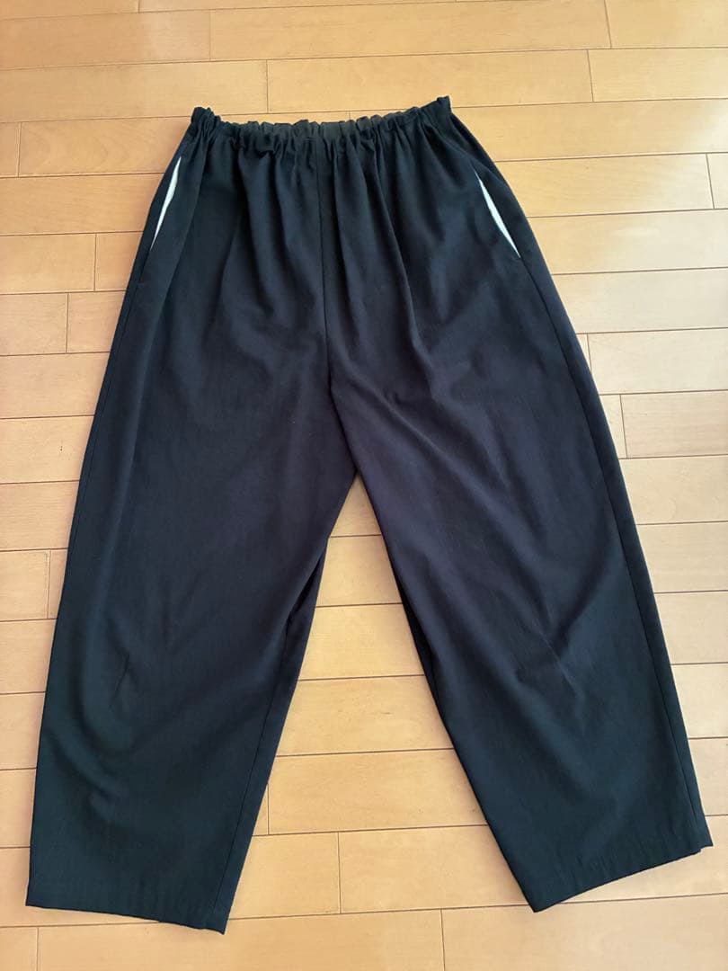 pot and tea 綿絹パンツ 黒