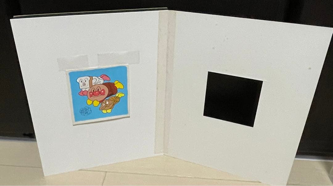 それゆけアンパンマン　やなせたかし　直筆イラスト原画　直筆サイン　直筆原画