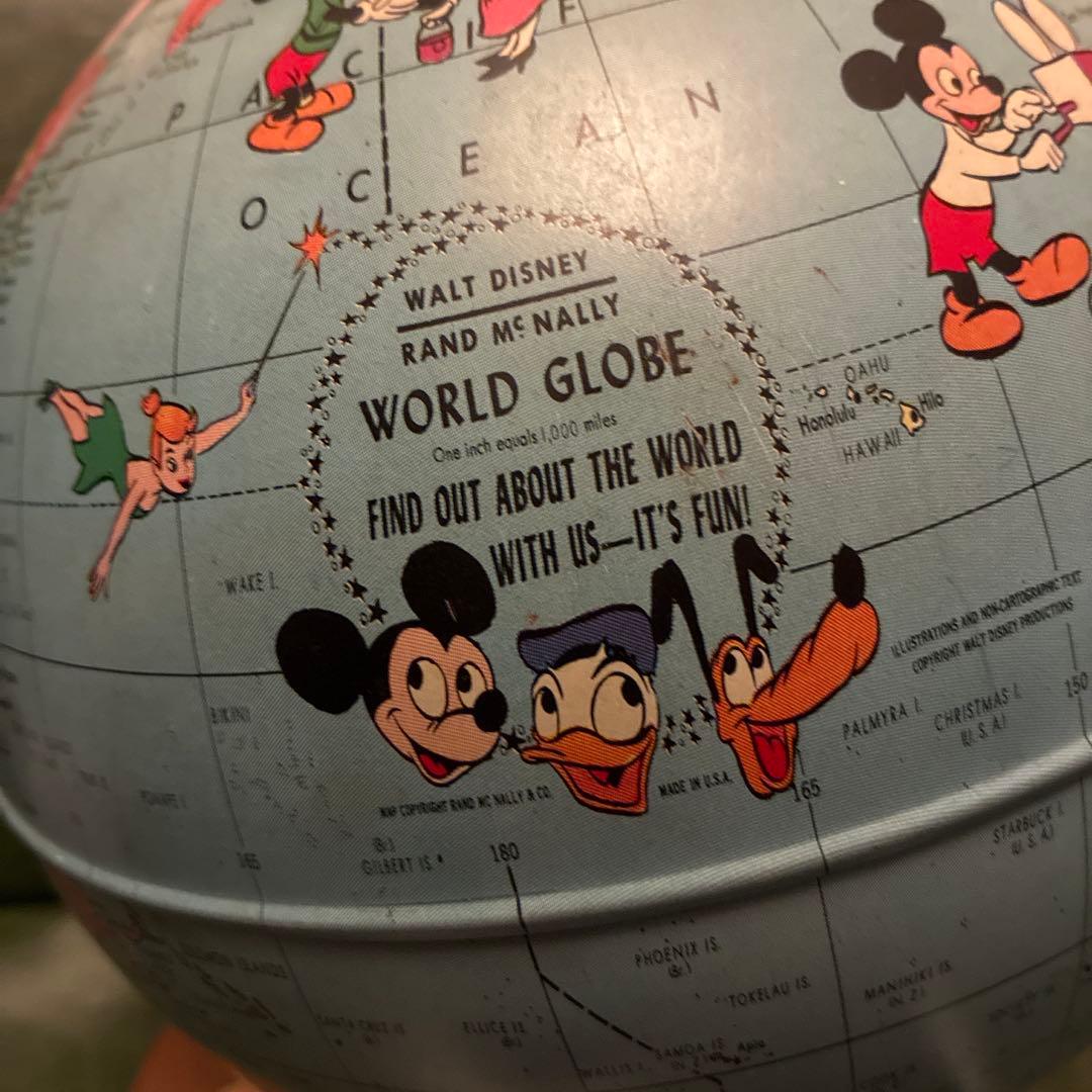 激レア 60's Rand McNally ディズニー 地球儀