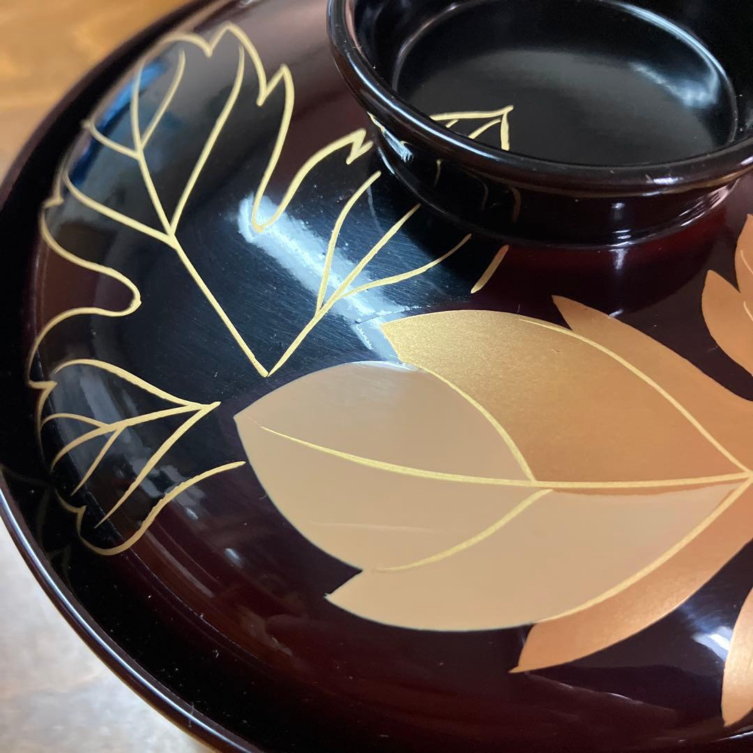 美術漆器　輪島塗吸物椀　5客セット