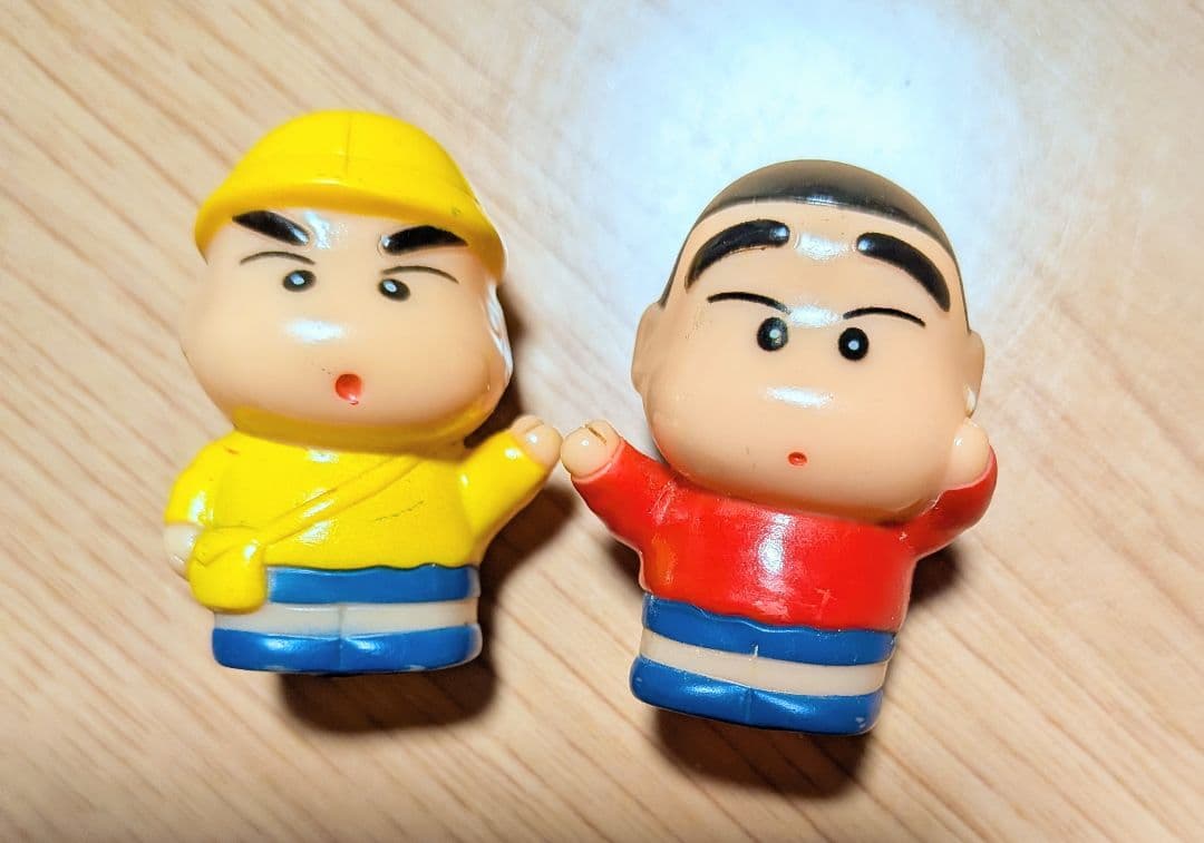 クレヨンしんちゃん ソフビ 指人形 1992年 レトロ 平成昭和 野原