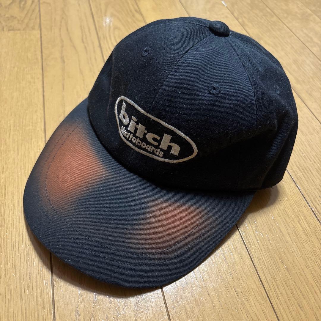 90s bitch skateboards ビッチスケートボード キャップ bitch skateboards 90s キャップ 刺繍 ロングビル スケボー 90s Bitch