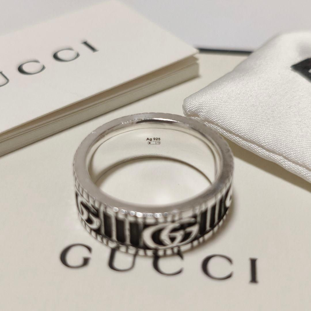【美品】GUCCI リング マーモント インターロッキング 18号