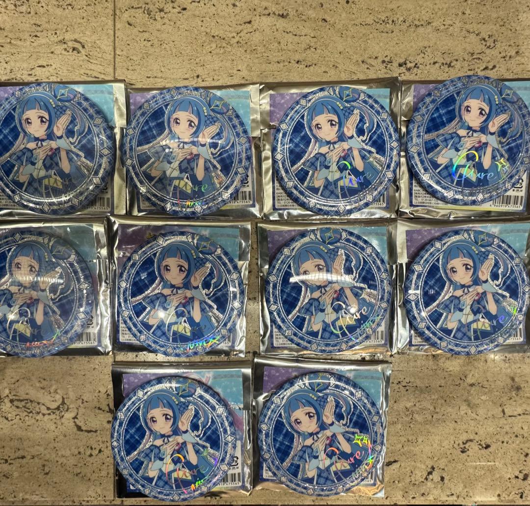 キミとアイドルプリキュア展 キミプリ キュアウインク 缶バッジ サイン