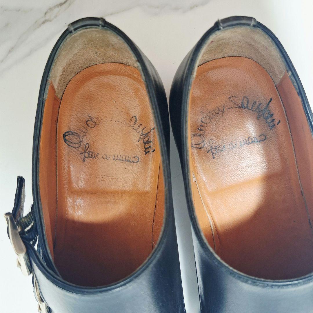 yellow☆ Santoni サントーニ ダブルモンク 25.5