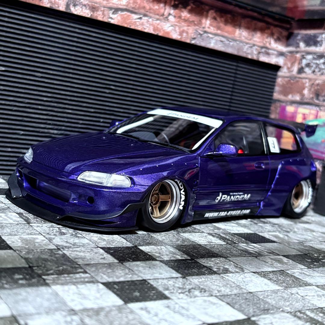 デカール加工品 1/18 ONEMODEL パンデム ホンダ シビック EG6 デカール加工品 1/18 ONEMODEL パンデム ホンダ シビック EG6 デカール