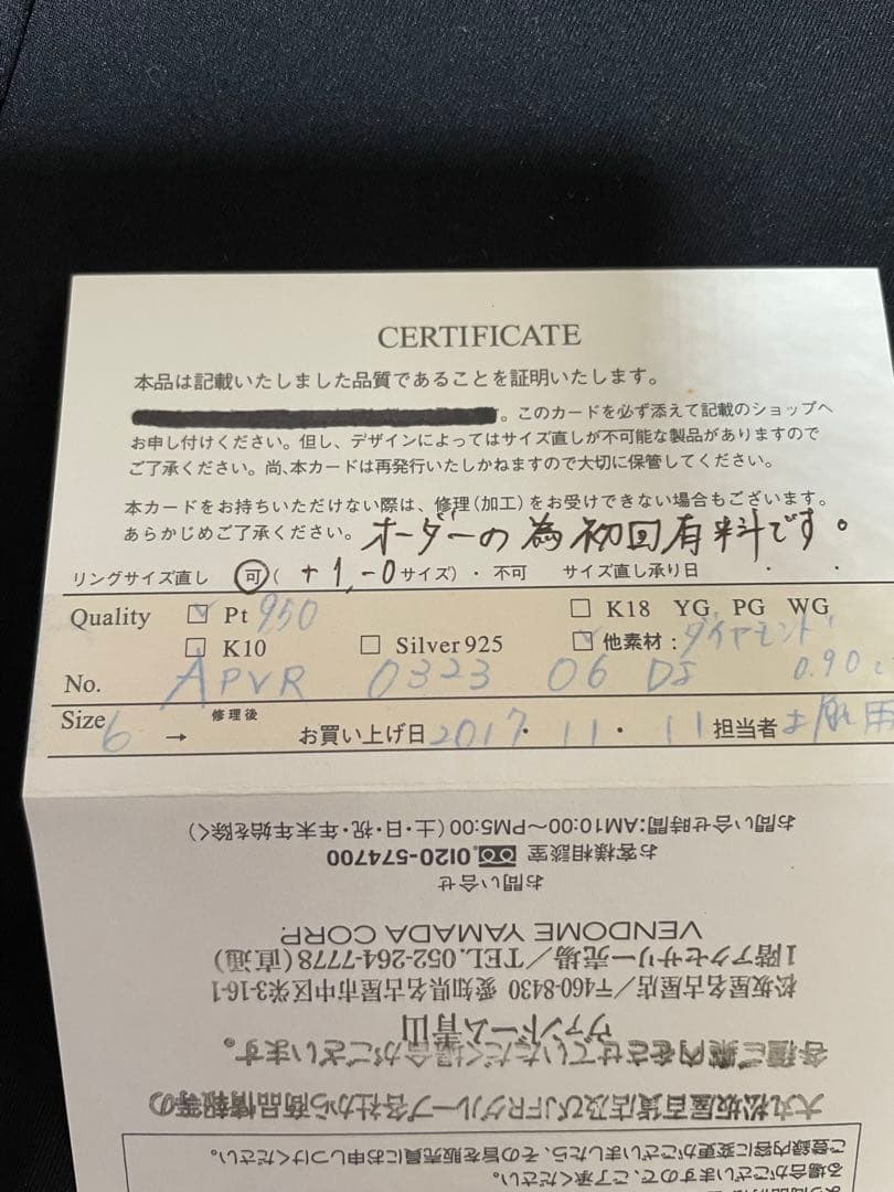 【正月セール】ハーフエタニティリング ダイヤモンド６号プラチナ　0.9カラット