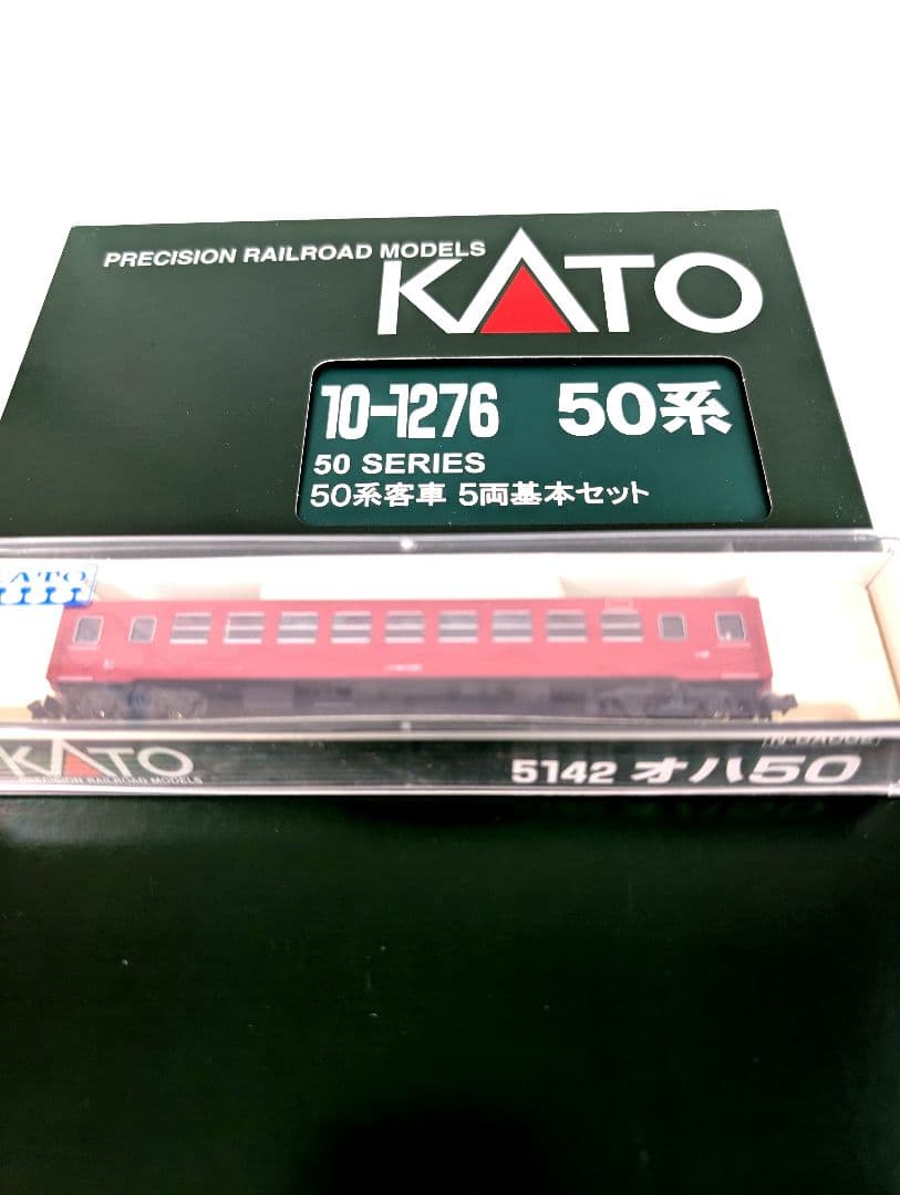 KATO 50系客車 5両基本セット+オハ50(単品) 10-1276+5142の通販はau
