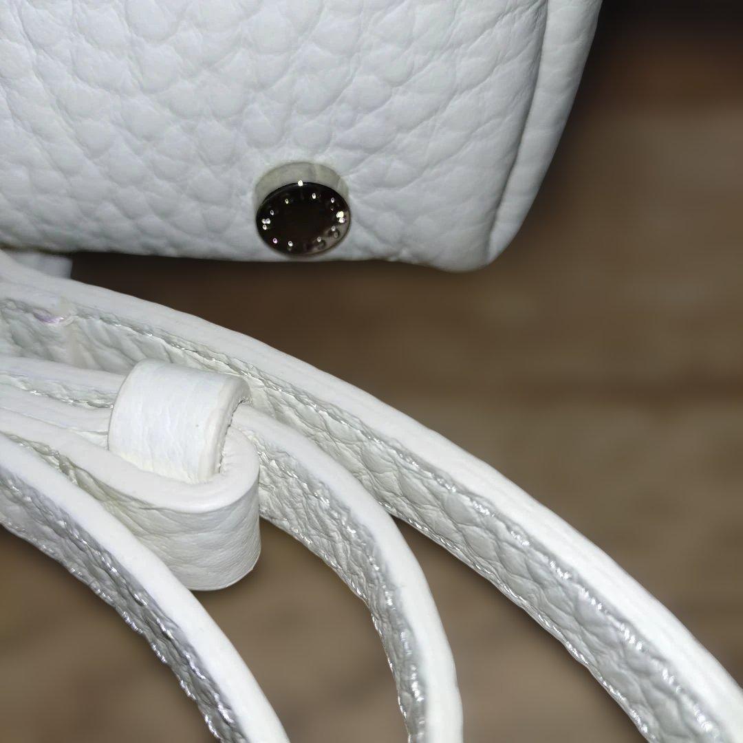 【極美品】IACUCCI ギブリ S　ハンドバッグ 希少カラー　ホワイト