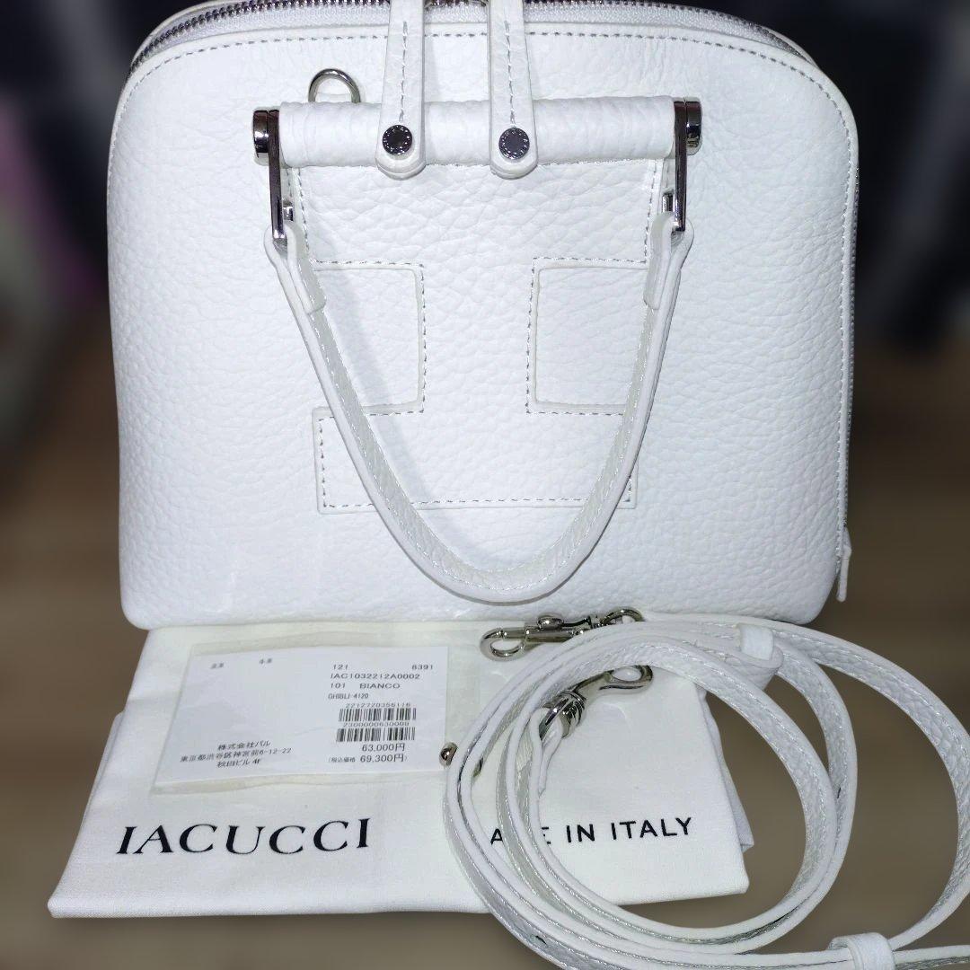 【極美品】IACUCCI ギブリ S　ハンドバッグ 希少カラー　ホワイト