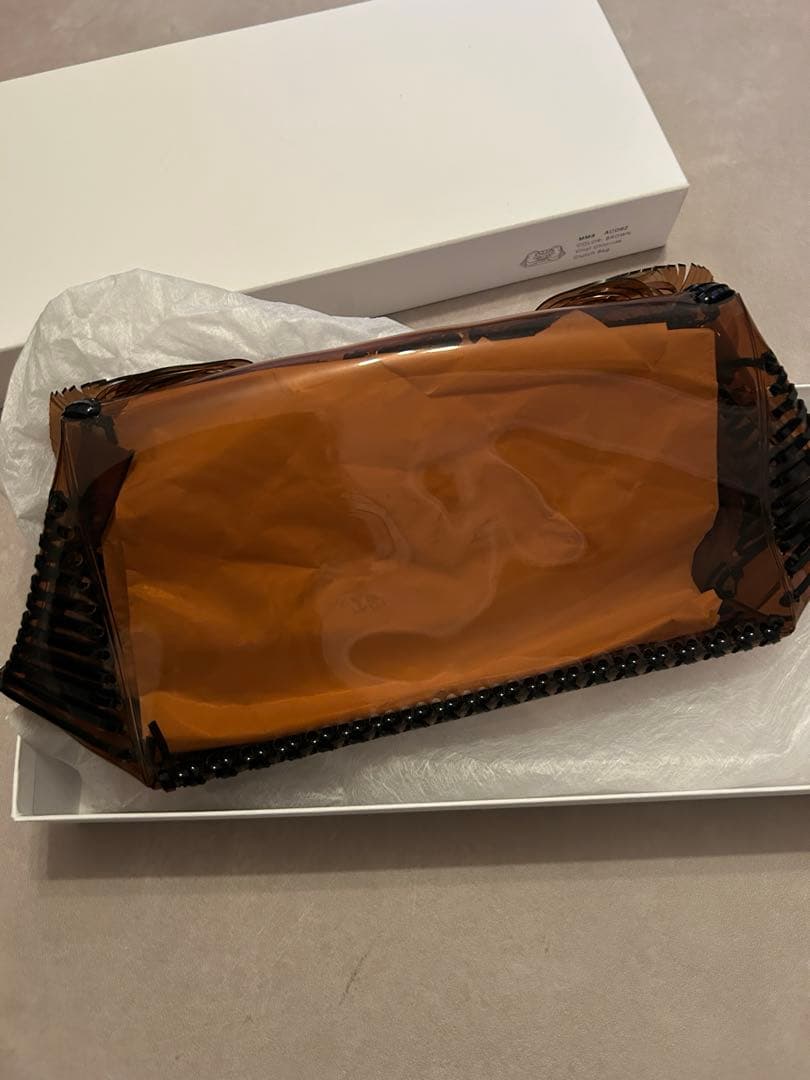 【美品】mame pvc bag / brown