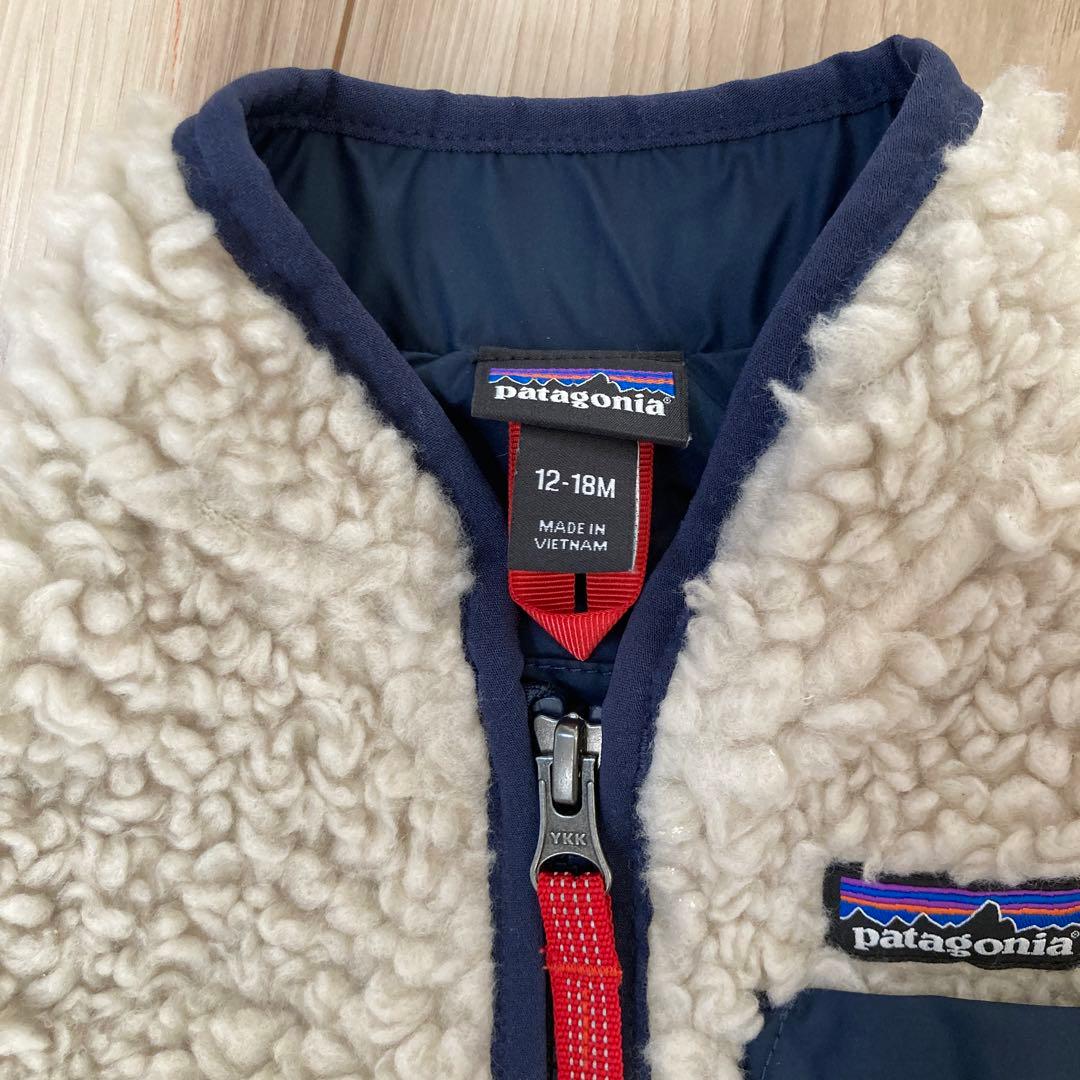 未使用　patagonia Baby Retro-X Vest ネイビー