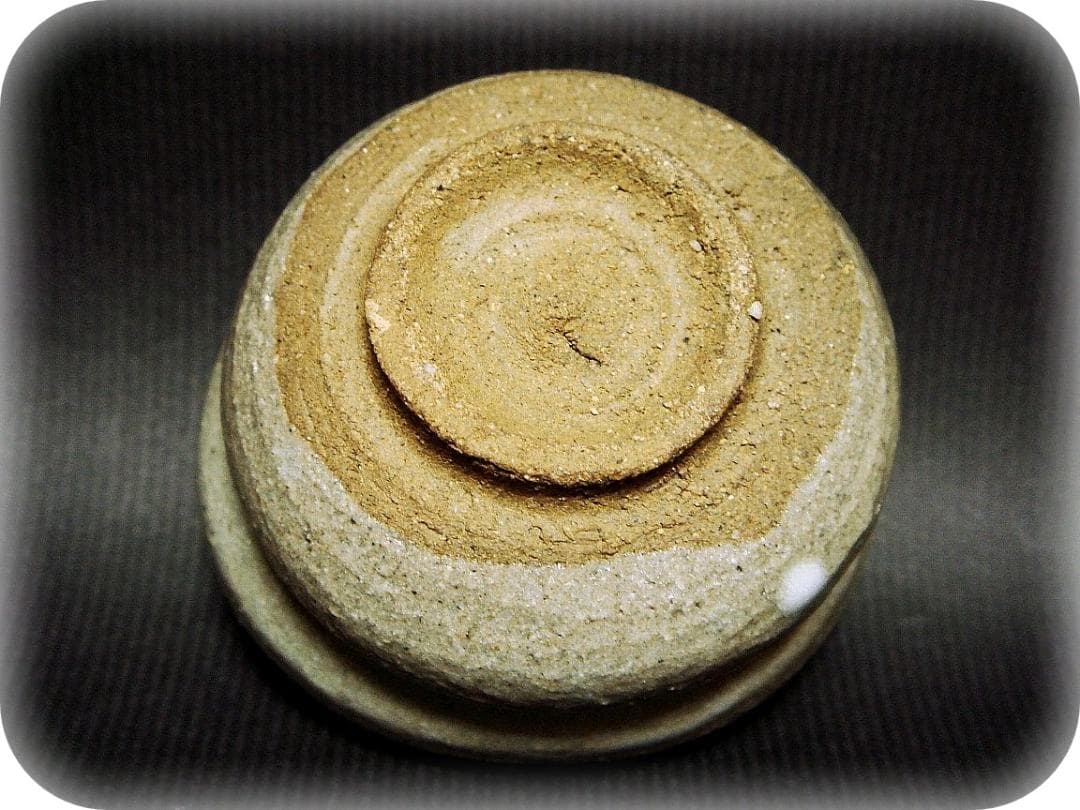 me408⑰『唐津 十字紋 ぐい呑』 /骨董品 古美術 古道具 アンティーク