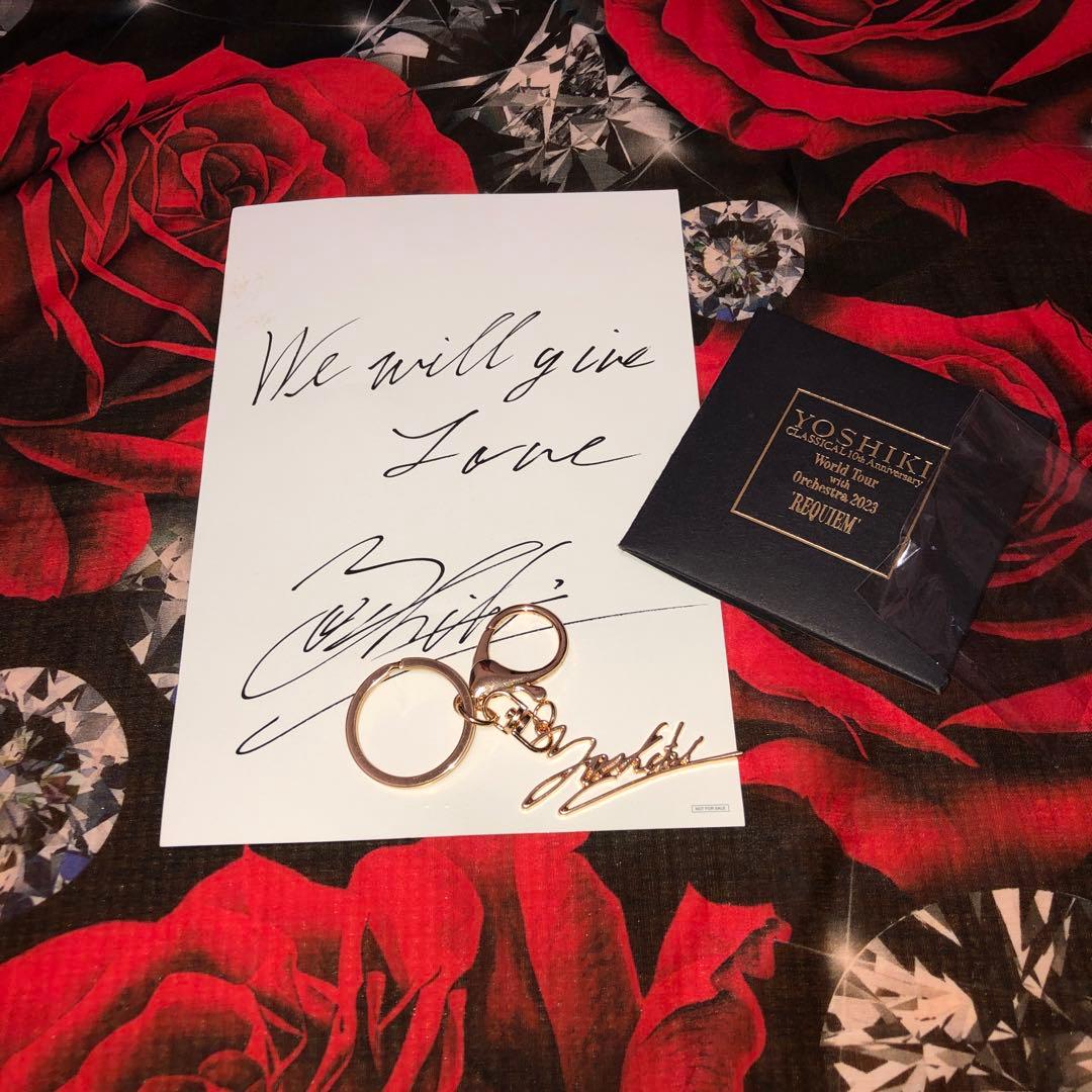 YOSHIKIサイン YOSHIKIキーホルダー - メルカリ