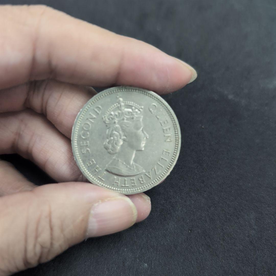 1974年 香港 1ドル 銀貨 - メルカリ