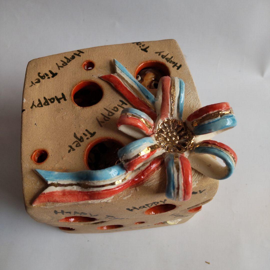 干支置物 前田晶子 作 寅 寅年 HappyTiger 2022 新品 未使用A