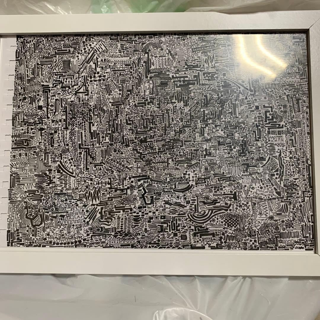 手描き、模様画、モノクローム 手描き、模様画、モノクローム