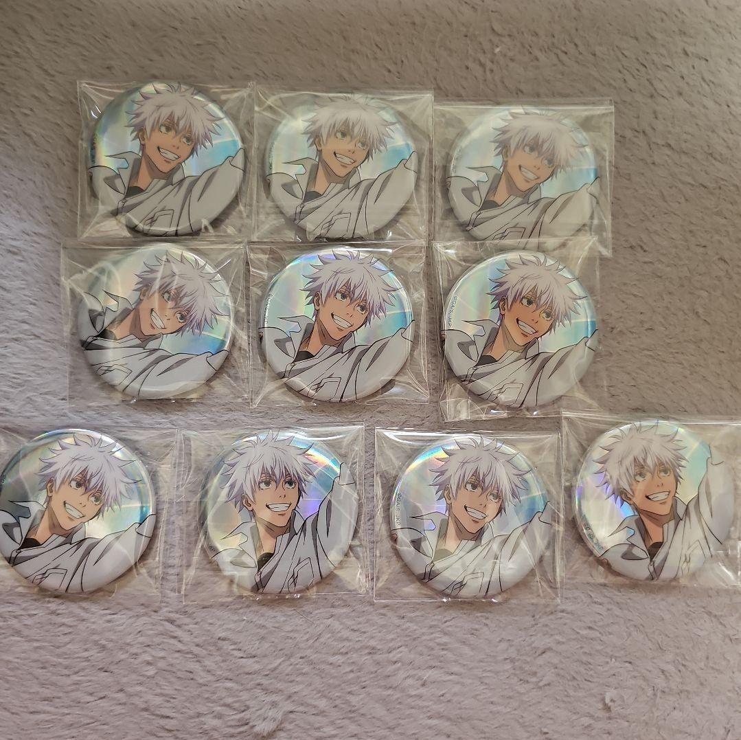 呪術廻戦 バスケ TOHO オーロラ缶バッジ 五条悟