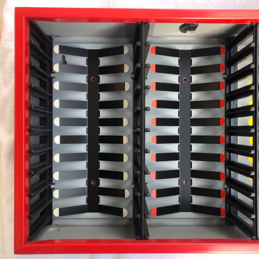 カセットテープ収納ラック Cassette City(カセットシティ) レッド