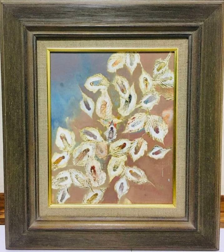 落葉　油絵　F3(273×220mm) 落葉油絵F3(273×220mm)