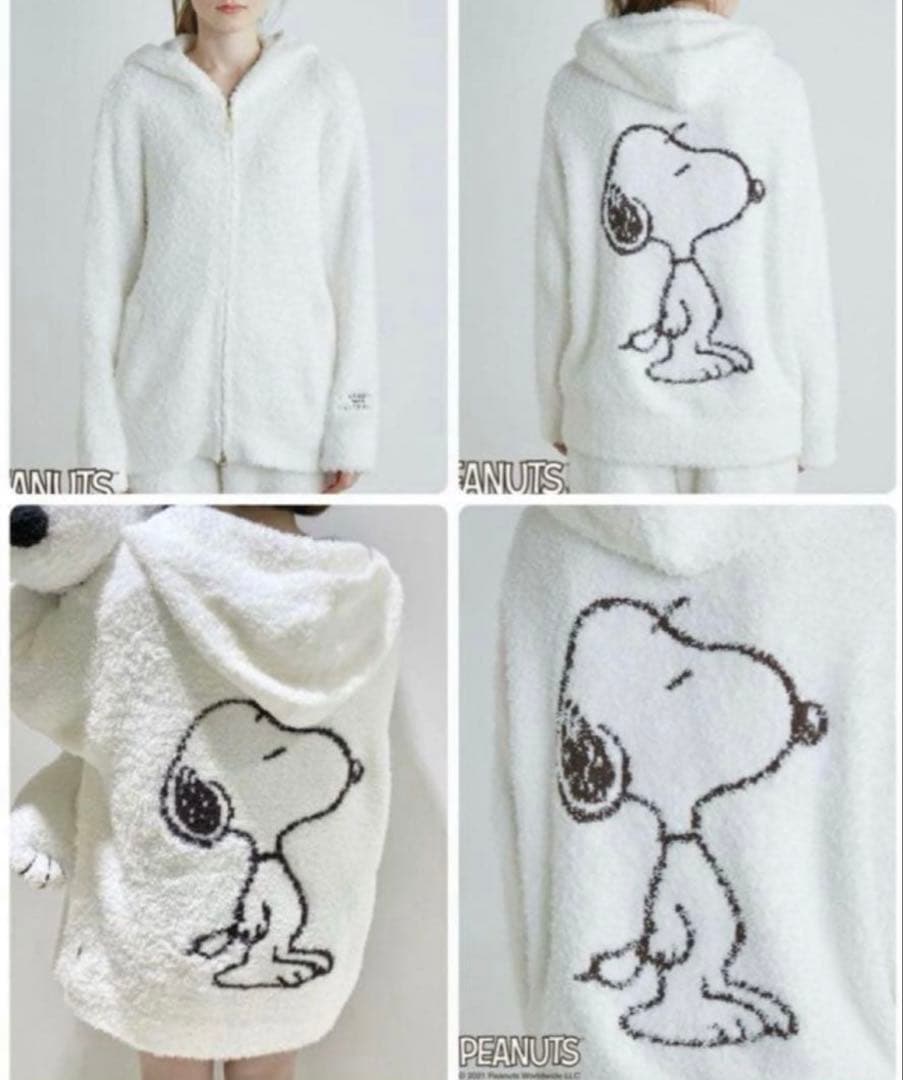 新品　PEANUTS×GELATO PIQUE スヌーピー　パーカー　白　完売品