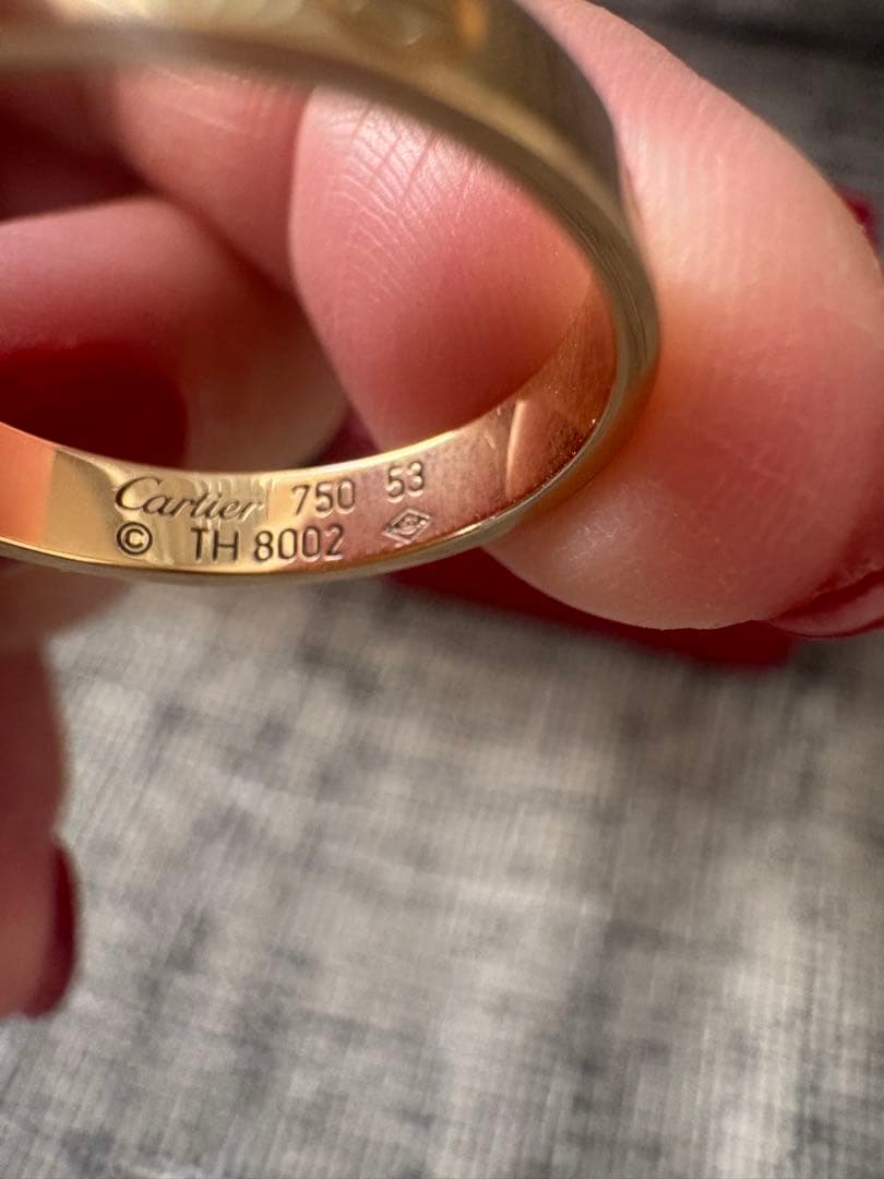 カルティエ　ミニラブリング　イエローゴールド　53