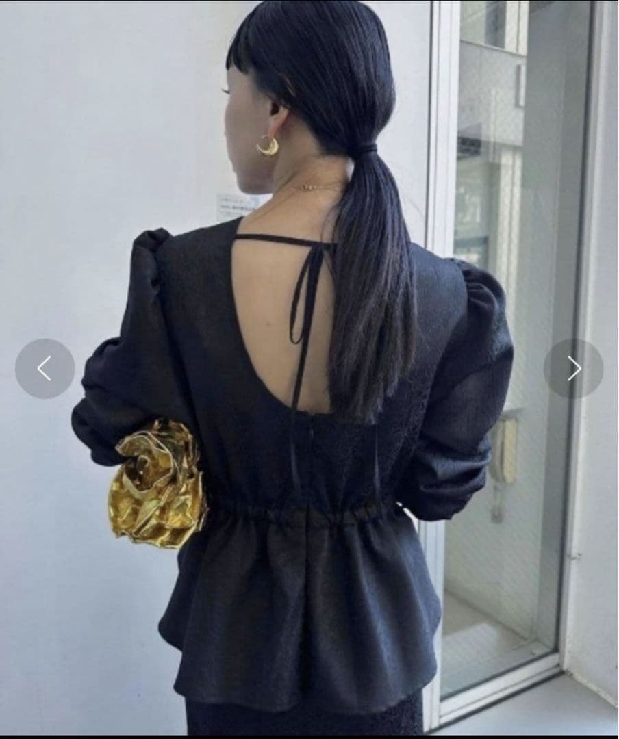 Ameri vintage アメリLADY LIKE PEPLUM DRESS