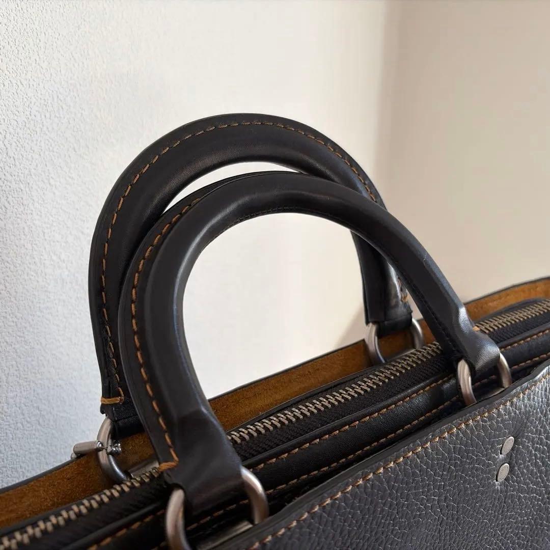 コーチ　ローグ　ブリーフケース　ブラック