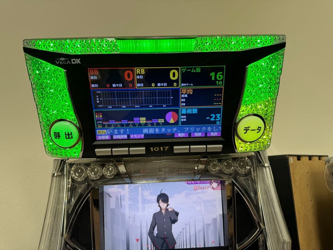 パチスロ 実機 化物語 ZXバケモノガタリ データカウンター