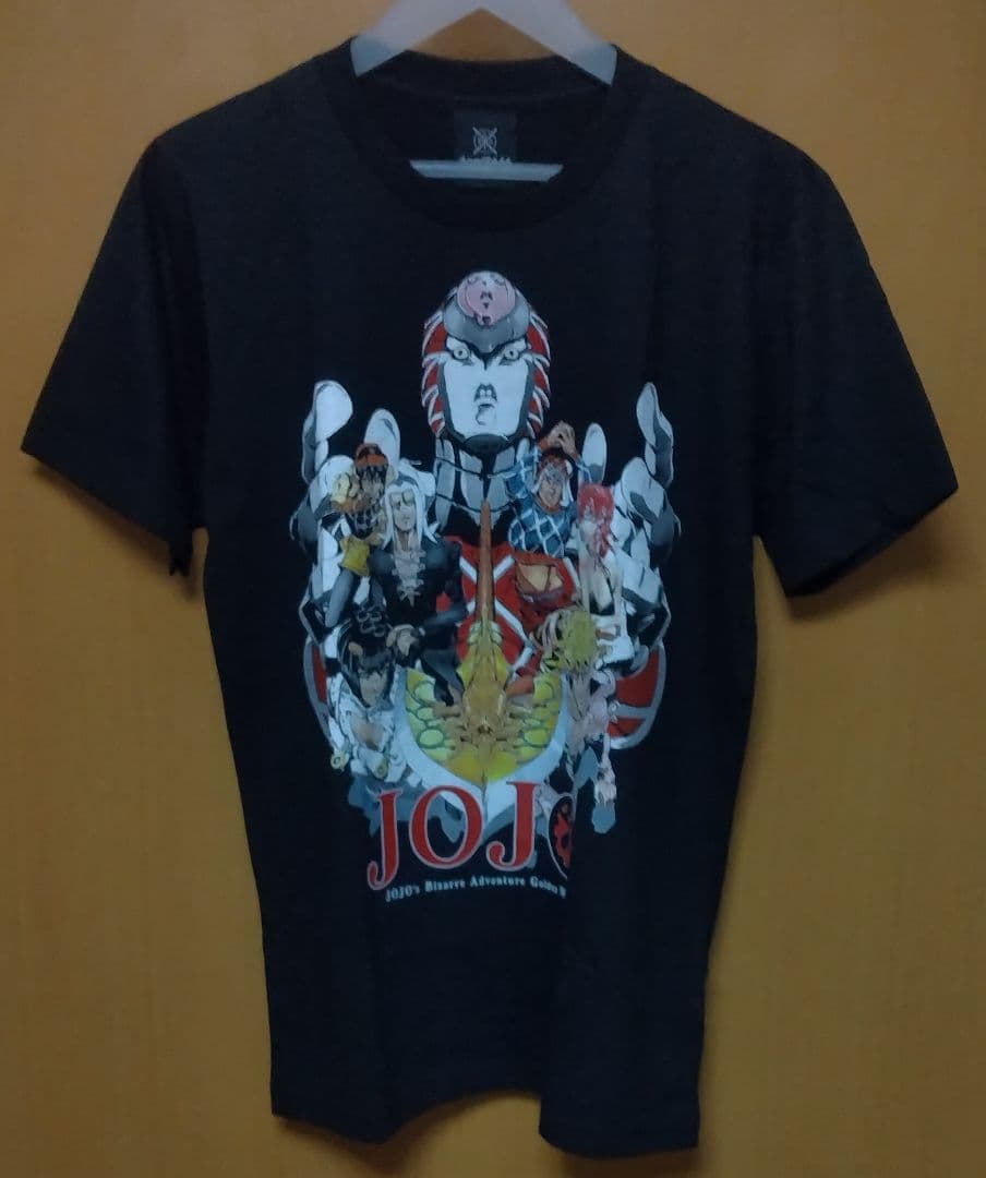 新品:ジョジョの奇妙な冒険「黄金の風●ロゴ入りプリントTシャツ」