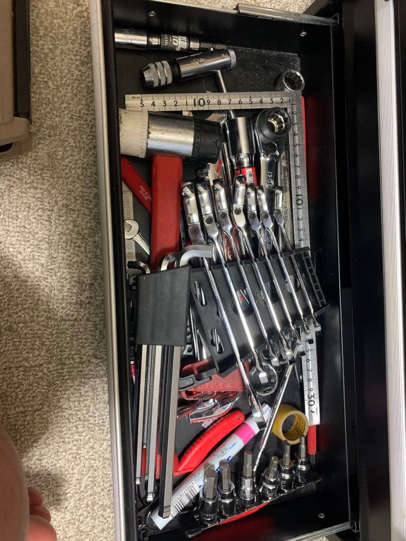 工具箱 レンチ ソケット ペンチ シャーペン ボールペン ラチェット
