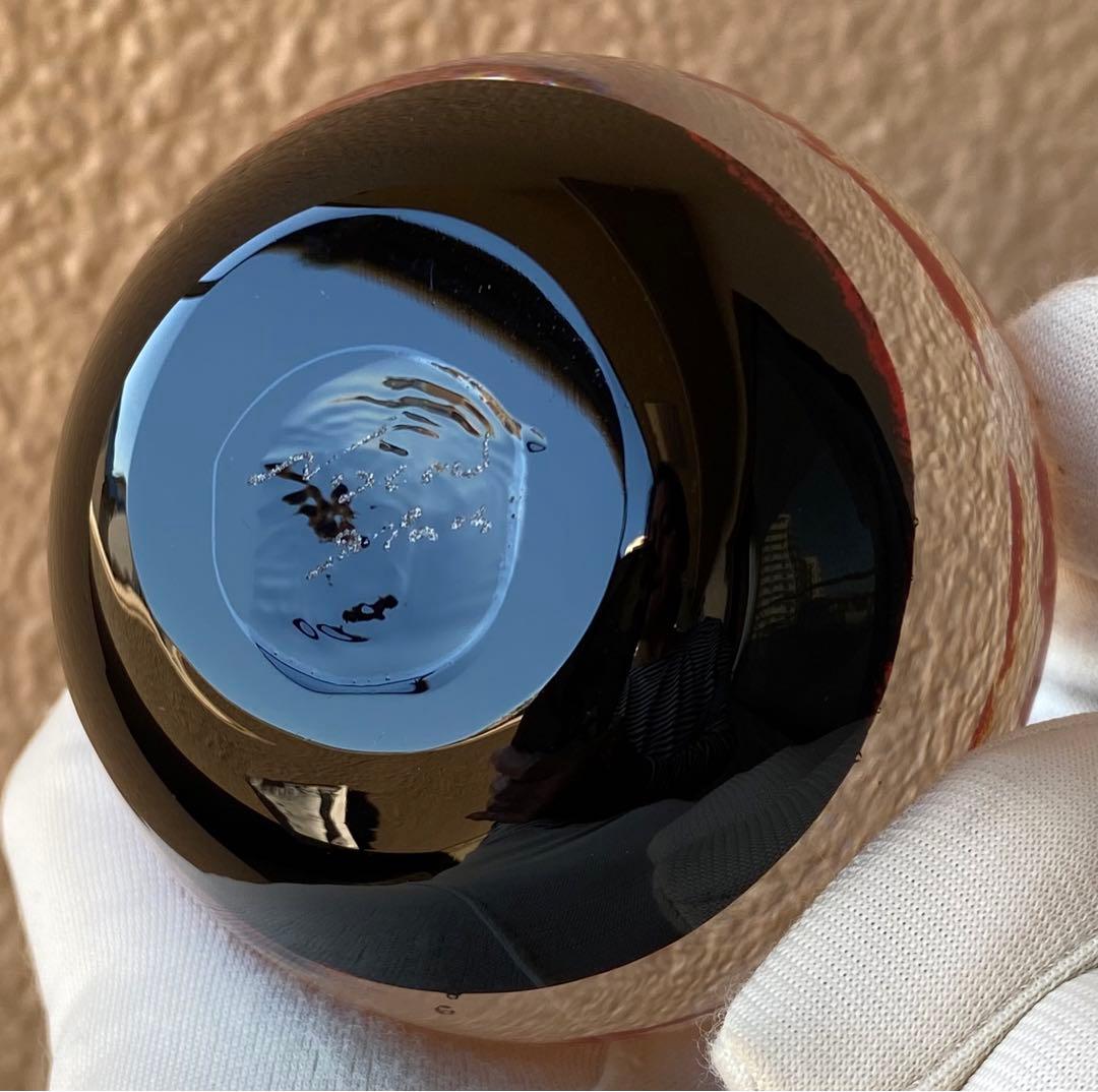 ⚛️ガラス作家＊ノグチミエコ⚛️ ガラスペーパーウェイト 赤富士